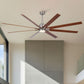 Oversized Large Ceiling Fan With Dimmable LED Light, 8 Blades, Remote Control