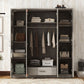 4 Door Wardrobe With 1 Drawer