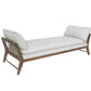 Daybed With Strap Detail - White