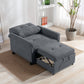 Hannah - Convertible Armchair - Dark Gray