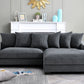 Luxe - Oversized 2 Piece Sectional Couches For Living Room, L Shaped Sofa With Chaise