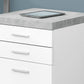 File Cabinet Rolling Mobile Storage Drawers Printer Stand For Office