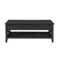 Decatur - Farmhouse Lift Top Coffee Table With Storage - Black / Ash