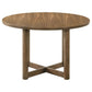 Graham - Round Dining Table With X Cross Base - Walnut