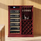 69 Bottle Wine Fridge With Touch Control, LED Lighting, Humidity Regulation - Cherry