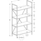 Bookshelf, Bookcase, 4 Tier, Office, Bedroom, Contemporary, Modern