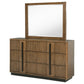 Moraga - 6 Drawer Dresser With Mirror - Ash Brown