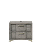 2 Drawer Night Bookmatched Veneers - Gray