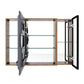 Wall Mounted Bathroom Mirror Cabinet With Soft Close Door, Adjustable Shelves - Imitative Oak