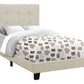 Bed, Upholstered, Frame Only, Transitional