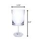 Leadingware Oval Halo Plastic Wine Glasses (Set of 4)