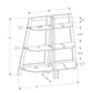 Bookshelf, Bookcase, Etagere, 3 Tier, For Office, Contemporary & Modern