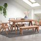 Valentina - 6 Piece Patio Furniture Set - Rattan / Natural