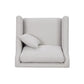 Chair With High Track Arms - Beige