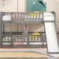 Low Bunk Bed With Slide, Fence And Ladder