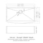 Farmhouse 36" Kitchen Sink Stainless Steel Apron Front - Brushed Nickel