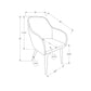 Dining Chair Side, Upholstered For Dining Room, Contemporary & Modern (Set of 2)
