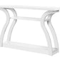 Accent Console Table For Entryway, Unique Curved Design