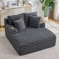 Oversized Chaise Lounge Chair Indoor With Pillows For Living Room