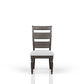 Upholstered Seat Ladderback Side Chair (Set of 2) - Coffee