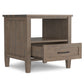 Ela - End Table - Brown
