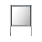 Lorenzo - Large Scale Mirror With Sleek Frame And Glittered Detailing - Silver