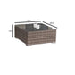 Wicker Seating Group Set With Table And Cushions