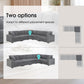 Convertible L Shaped Sectional Corner Couch With Armrest Storage Cup Holders USB Charger, Irregular Corner Oversized Comfy Modular Sofa