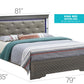 Bed With LED Light Accents Headboard