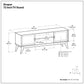 Draper - Handcrafted Mid Century Low TV Media Stand
