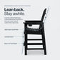 Bar Height Adirondack Chair With Cup Holder And Armrests