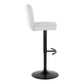 Henry - Contemporary Adjustable Barstool & Swivel With Rounded T Footrest (Set of 2)
