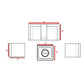 Patio Conversation Set & Cushions, Seats 4 - Gray Mix
