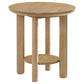 Crispin - Round Table With Lower Shelf