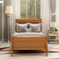 Platform Bed Frame Mattress Foundation Sleigh Bed With Headboard / Footboard / Wood Slat Suppor