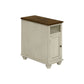 Accent End Table, Storage, Traditional - White