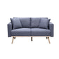 Easton - Fabric Loveseat With USB Charging Ports Pockets And Pillows