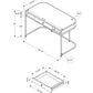 Computer Desk For Home Office, Laptop, Storage Drawers, Contemporary And Modern - White