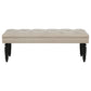 Upholstered Entryway Accent Bench - Beige
