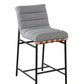 Lahni - 17" Boucle Fabric Counter Height Chair