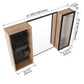 41.6" Wall Mounted Bathroom Cabinet With Adjustable Shelves Storage Cabinet - Imitative Oak