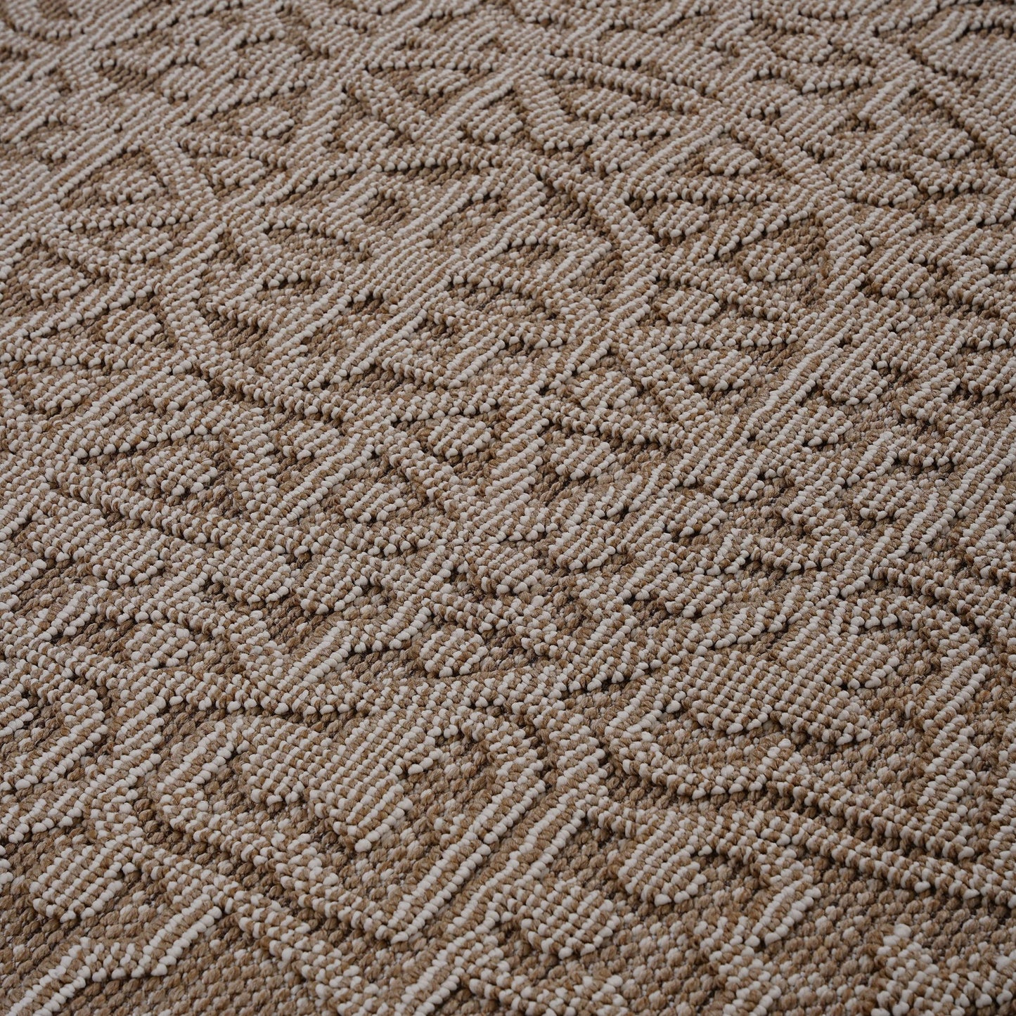 Guros - 6' X 9' Medallion Indoor / Outdoor Area Rug - Beige