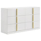 Lauryn - 6 Drawer Dresser Cabinet - Gloss White