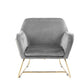 Keira - Accent Chair With Metal Base