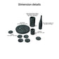 10 Pieces Luxury Natural Marble Dining Room Accessories Set