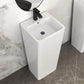 Pedestal Sink 16" For Powder Rooms - White