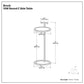 Brook - C Side Table - White / Gold