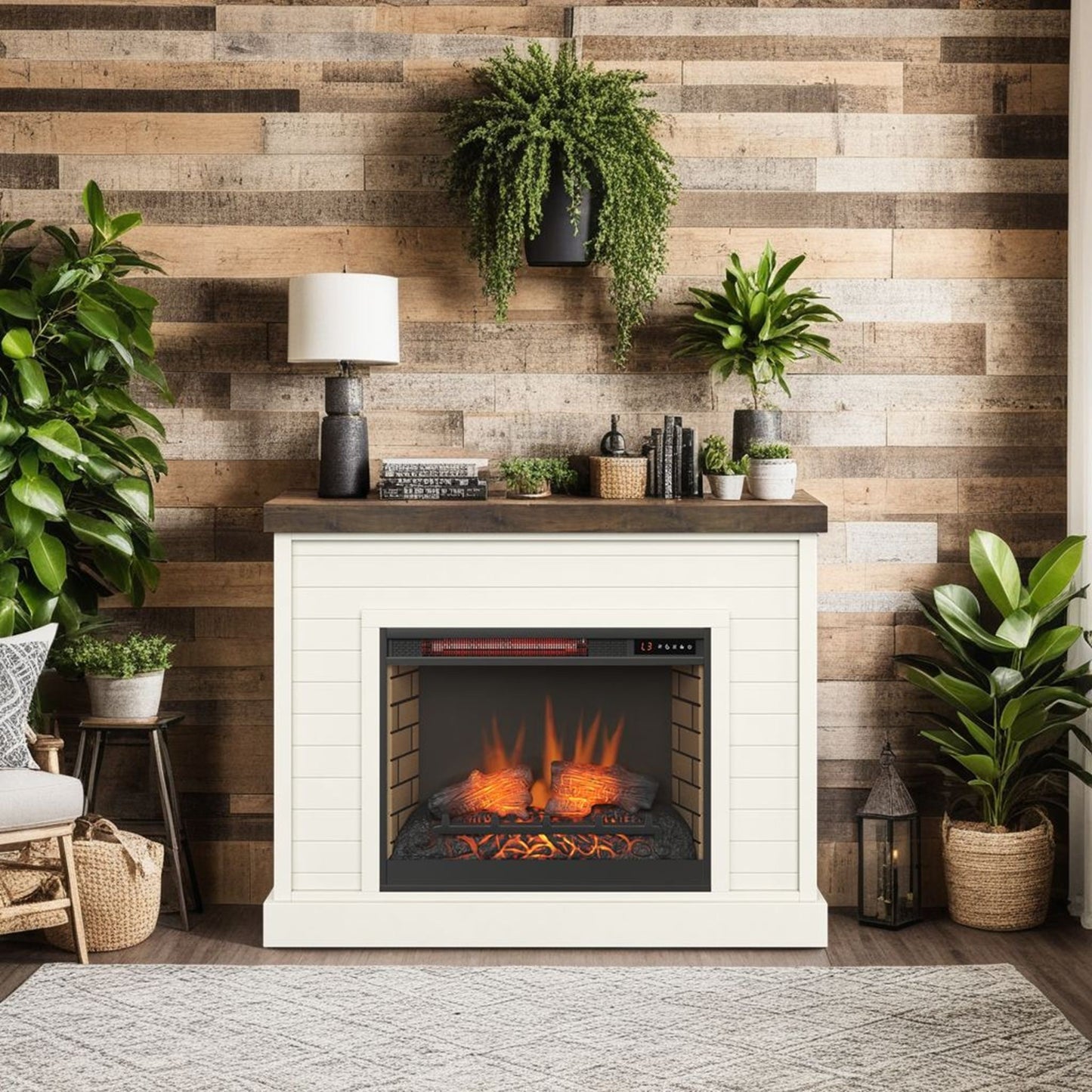 48" Fireplace With Mantel