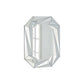 Diamond Shaped Wall Mirror With Beveled Edge Frameless Design - Silver