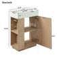 Bathroom Vanity With Sink, Freestanding Wood Grain Cabinet With Storage